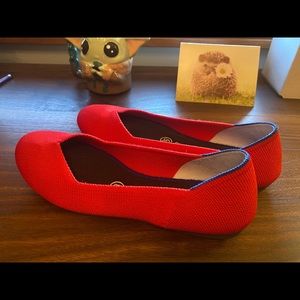 Rothys Cherry Red Flats Size 7.5